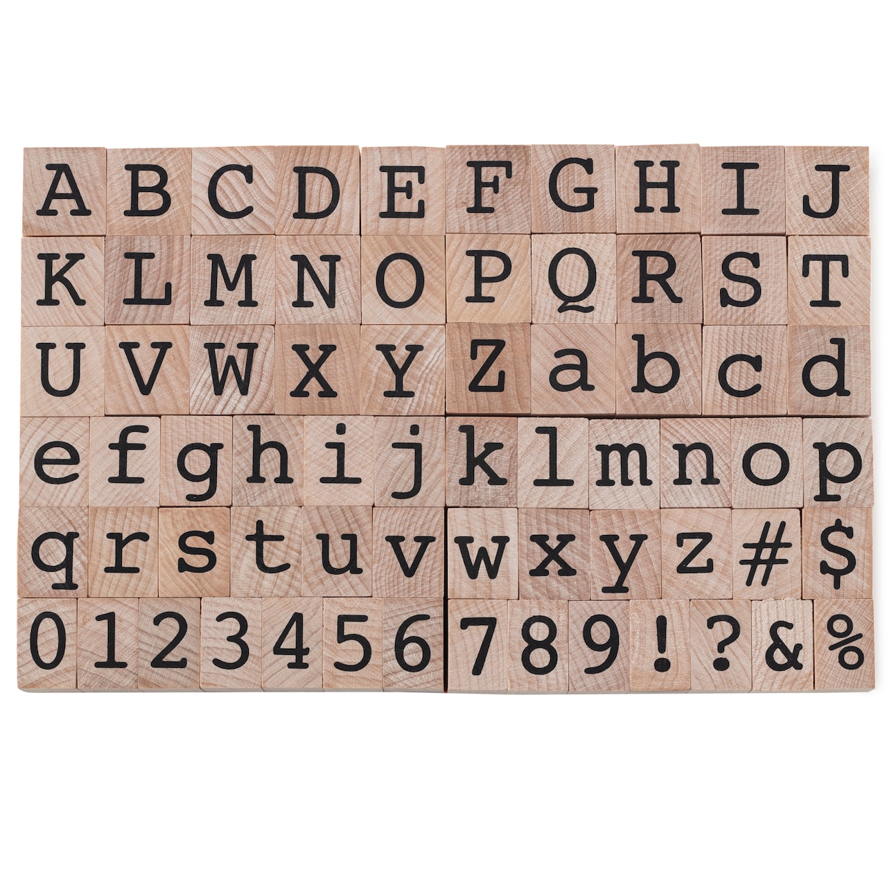 Block Alphabet & Numbers Wood Stamp Set by Recollections™
